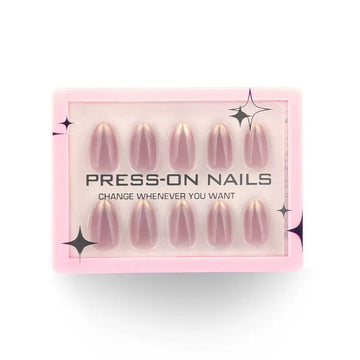 Pink gradient press-on nails