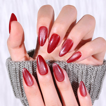 Velvet Ruby Glitter Nail